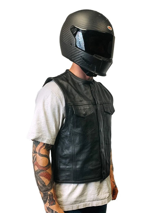 Standard Issue Motorcycle Vest - Leather